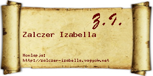 Zalczer Izabella névjegykártya
